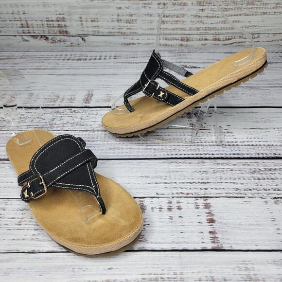 Dr. Scholl's Fastbreak Thong Sandals Black EUC | 8 - Picture 2 of 8